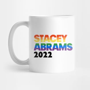 Stacey Abrams 2022 LGBT Rainbow Design: Stacy Abrams For Georgia Governor Mug